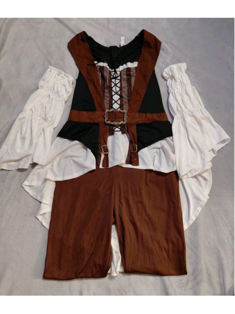 Shipwrecked Pirate Halloween Adult Cosplay Costume Jumpsuit Size Large